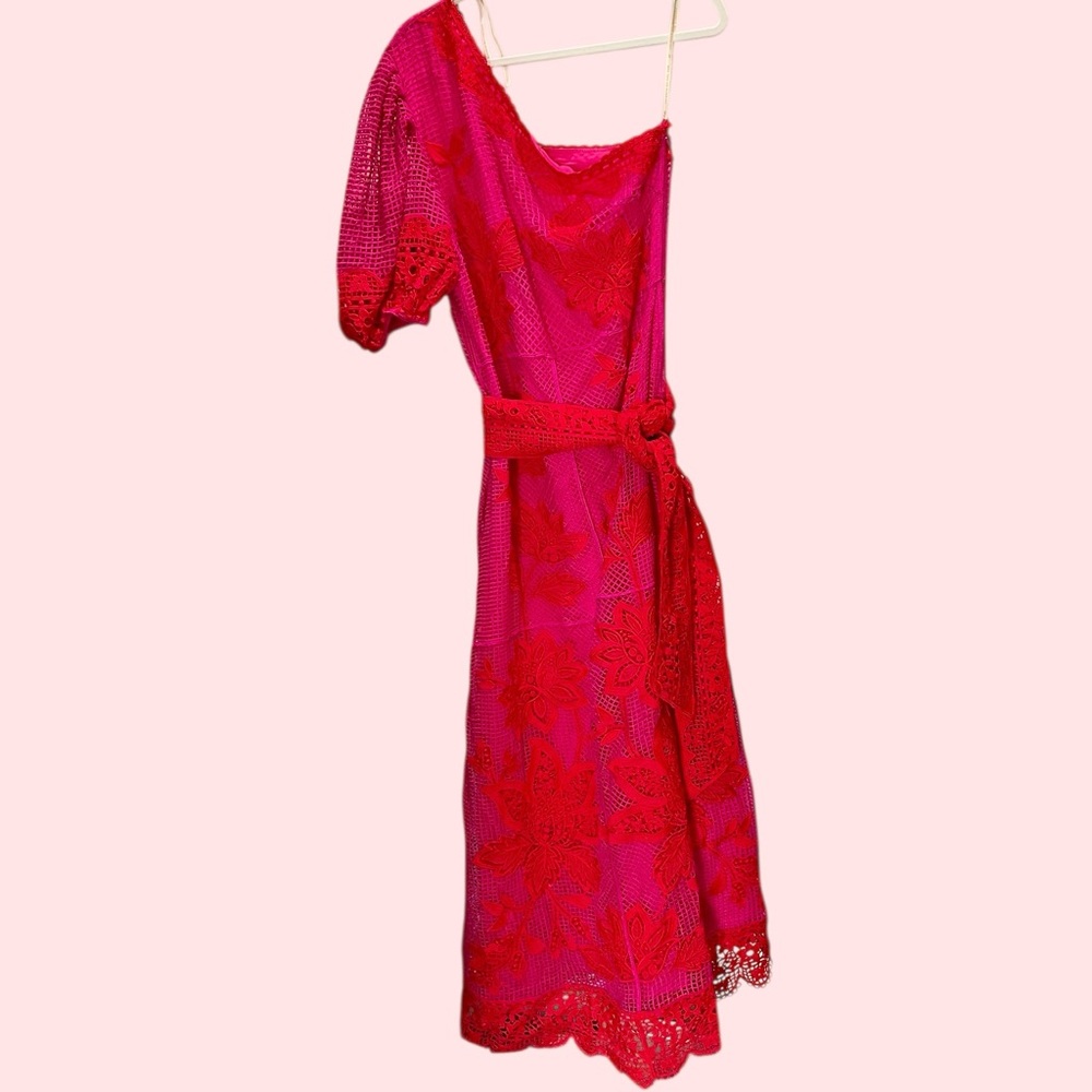 Farm Rio Guipuire Bicolor Maxi Dress, L - Picture 4 of 9